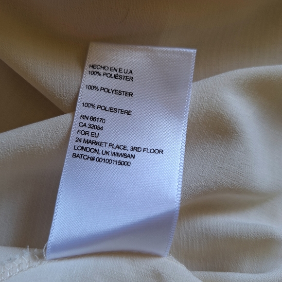 Urban Outfitters Elegant Cream Sleeveless Top, mini dress or swimsuit cover. . - Picture 4 of 9